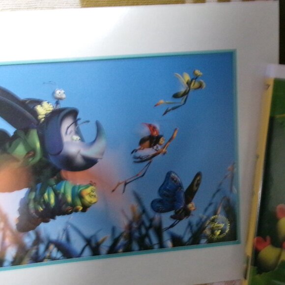 Exclusive Disney Lithographs:Toy Story 1 and 2 and a Bug's Life plus Bug's VHS - Picture 12 of 15